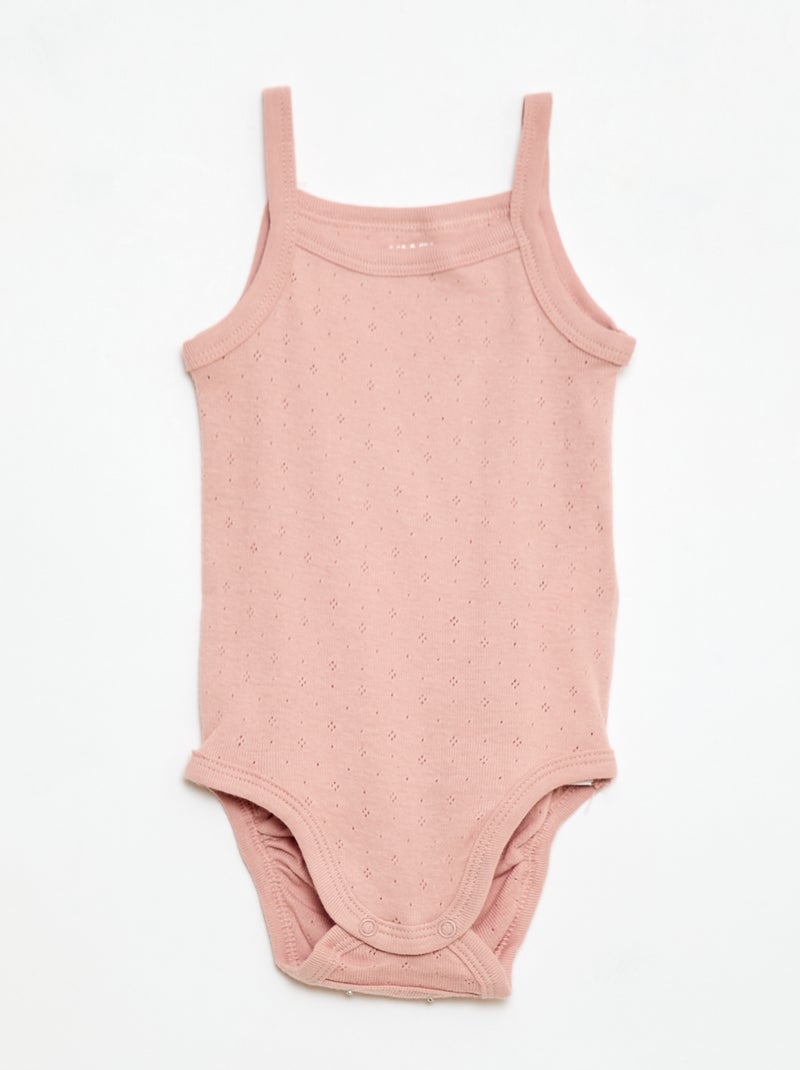 Bodys evolutivos de tirantes - pack de 3 Rosa - Kiabi