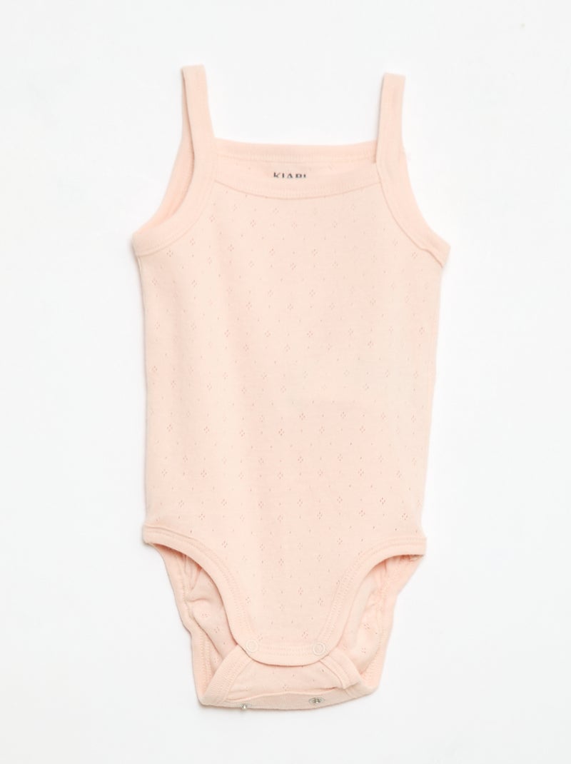 Bodys evolutivos de tirantes - pack de 3 Rosa - Kiabi