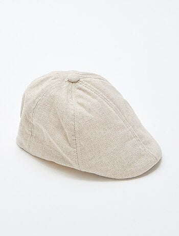 Boina de algodón y lino liso