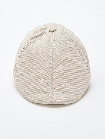 Boina de algodón y lino liso