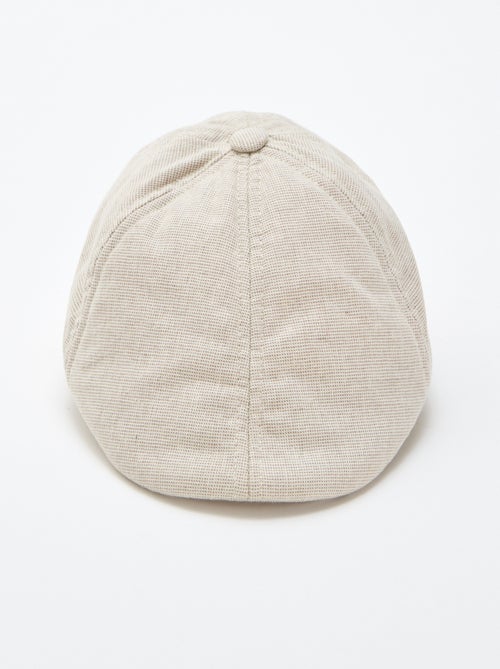 Boina de algodón y lino liso - Kiabi