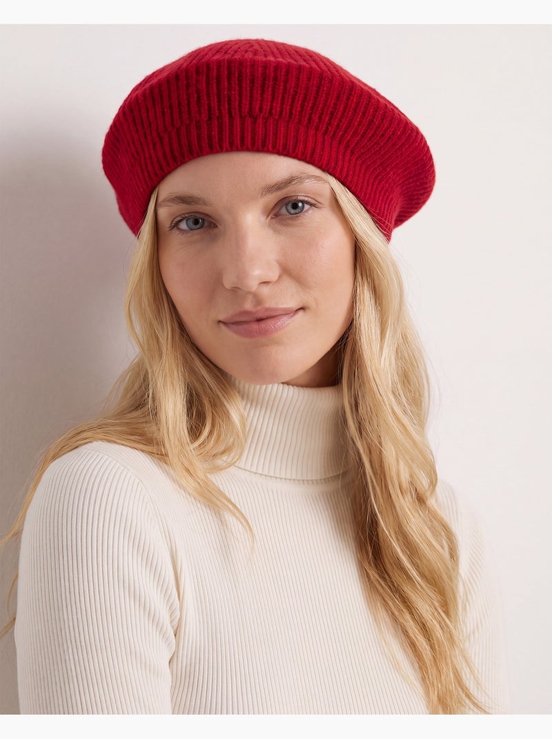 Boina ultra suave, en viscosa, extensible y resistente mujer Rojo tomate - Kiabi
