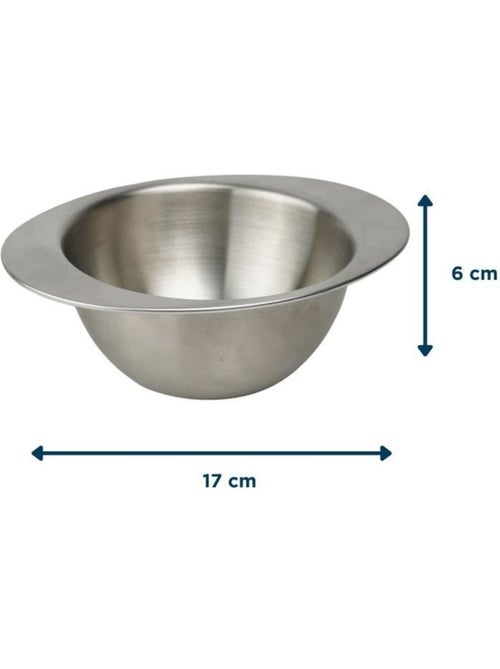 Bol de acero inoxidable 18/10 con asas ergonómicas Thermobaby, formato 17 x 13 x 6 cm - Kiabi Bol de acero inoxidable 18/10 con asas ergonómicas Thermobaby, formato 17 x 13 x 6 cm - Kiabi