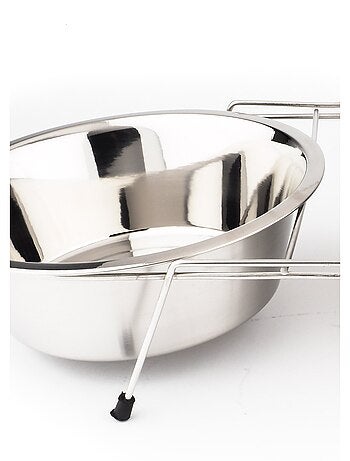 Bol doble de acero inoxidable con soporte - AFIBEL