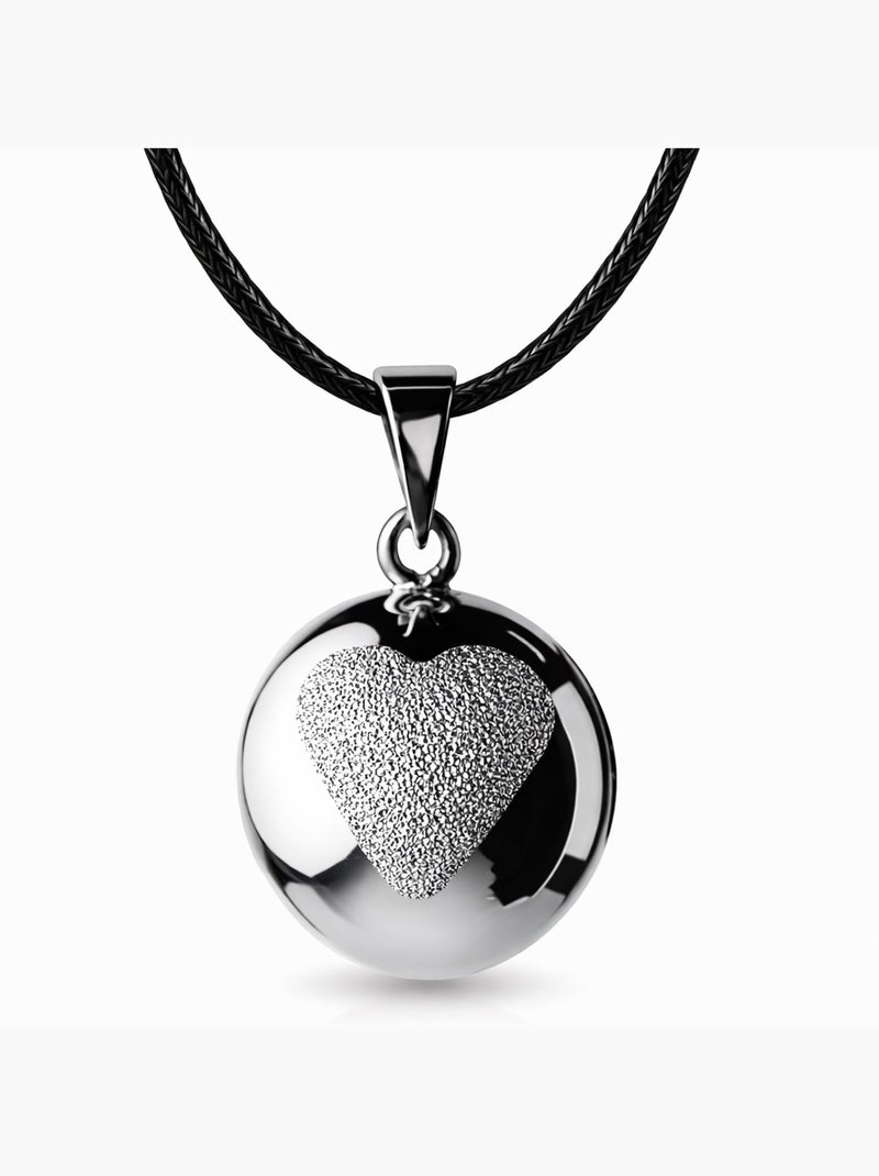 Bola de embarazo collar, corazón con purpurina | Bola Plateado - Kiabi
