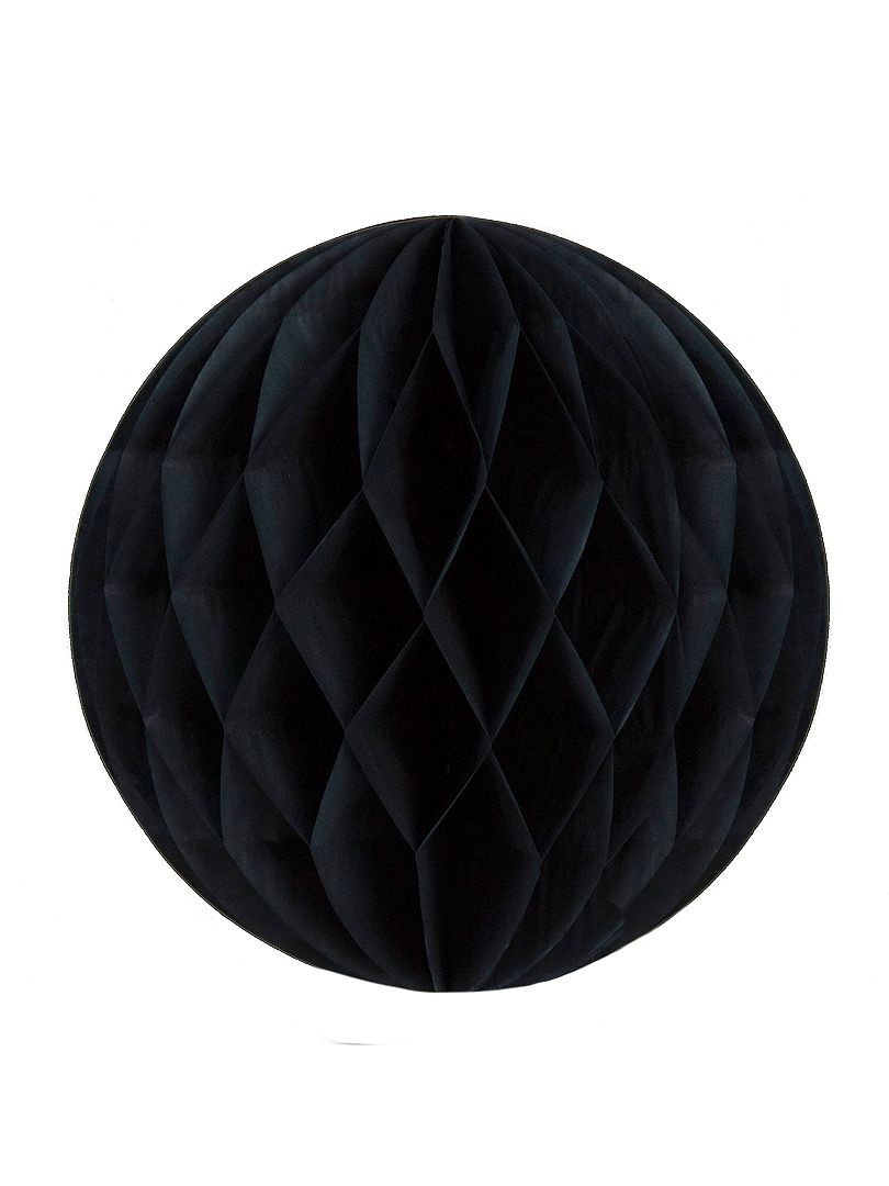 Bola de papel alveolada 12 cm negro - Kiabi