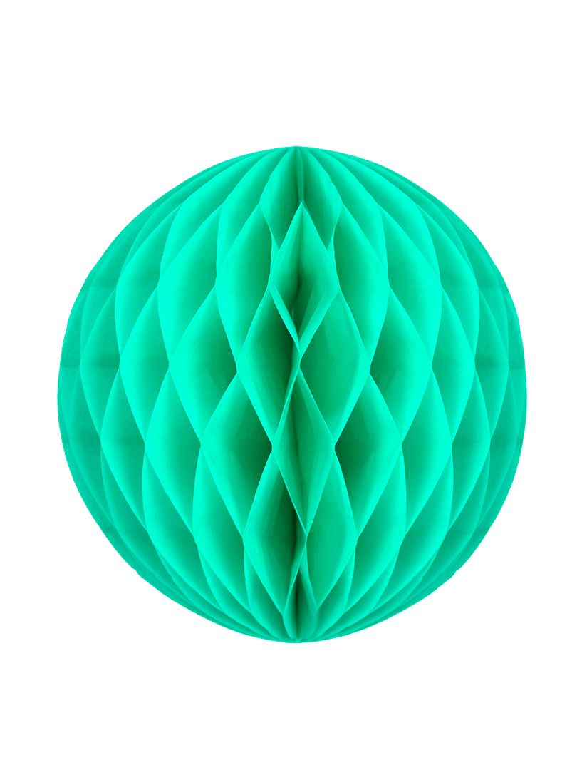 Bola de papel alveolada 12 cm VERDE - Kiabi
