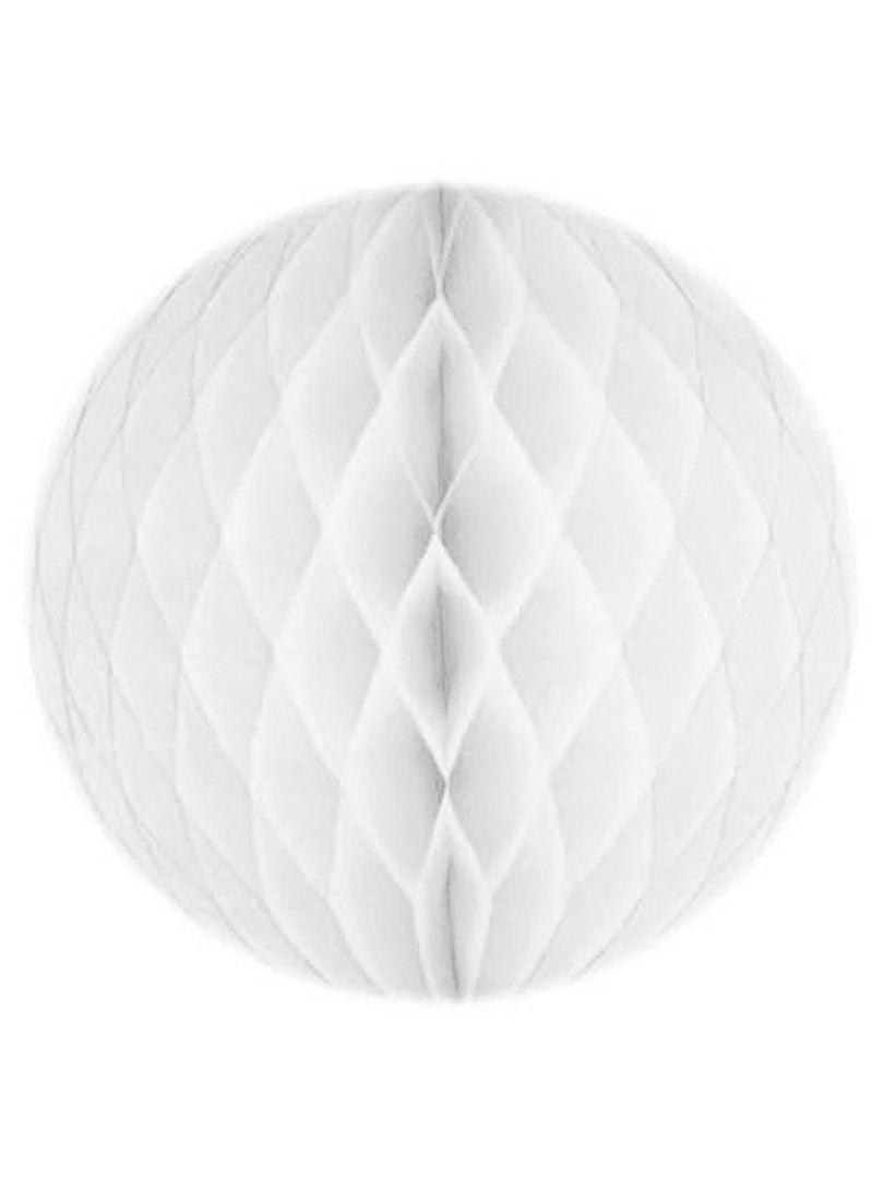 Bola de papel alveolada 20 cm blanco - Kiabi