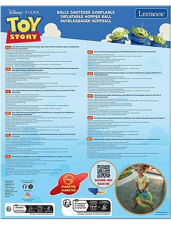 Bola inflable electrónica Toy Story 18' / 45cm