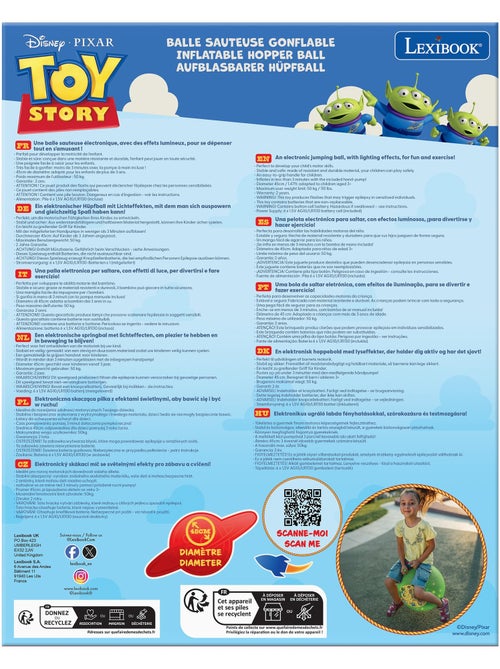 Bola inflable electrónica Toy Story 18' / 45cm - Kiabi Bola inflable electrónica Toy Story 18' / 45cm - Kiabi