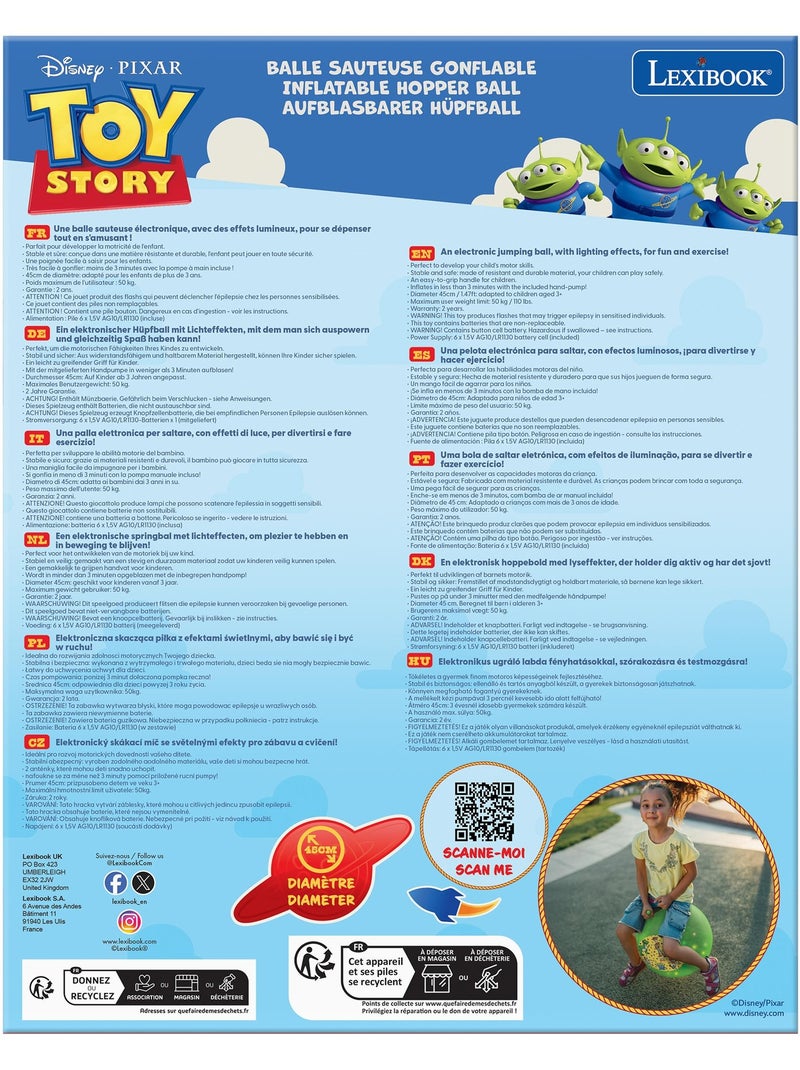 Bola inflable electrónica Toy Story 18' / 45cm Verde - Kiabi