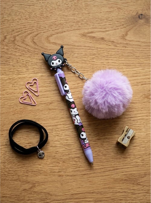 Bolígrafo con pompón y figurita kuromi sanrio - Kiabi