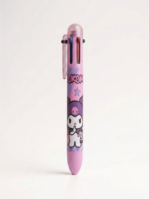 Bolígrafo kuromi 6 colores tinta multicolor clic sanrio - Kiabi