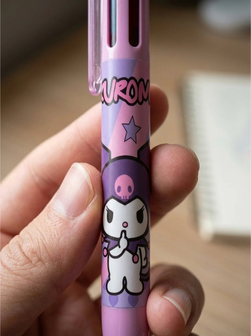 Bolígrafo kuromi 6 colores tinta multicolor clic sanrio Negro - Kiabi