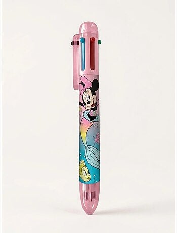 Bolígrafo retráctil 6 colores punta fina minnie mouse disney