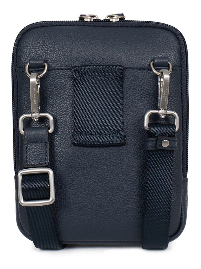 Bolsa - cuero confort hexagona Azul marino - Kiabi