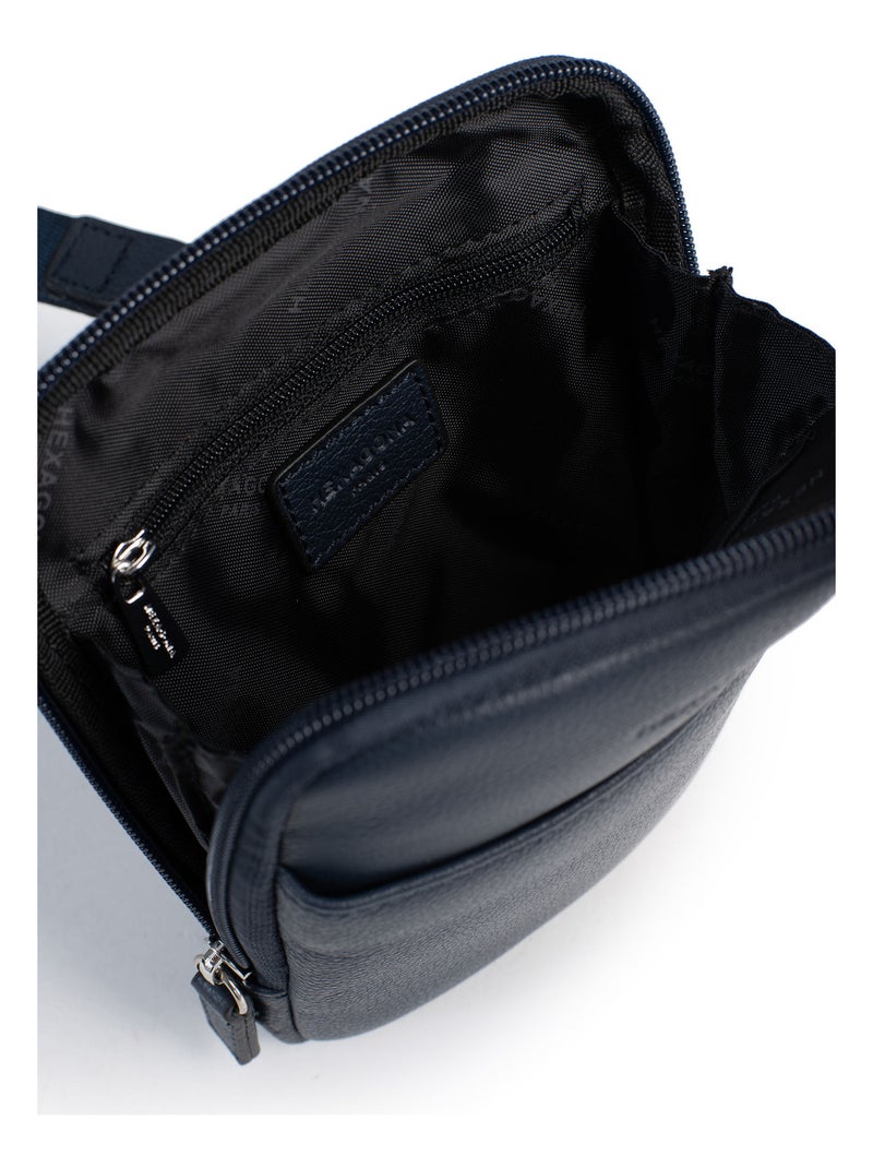 Bolsa - cuero confort hexagona Azul marino - Kiabi
