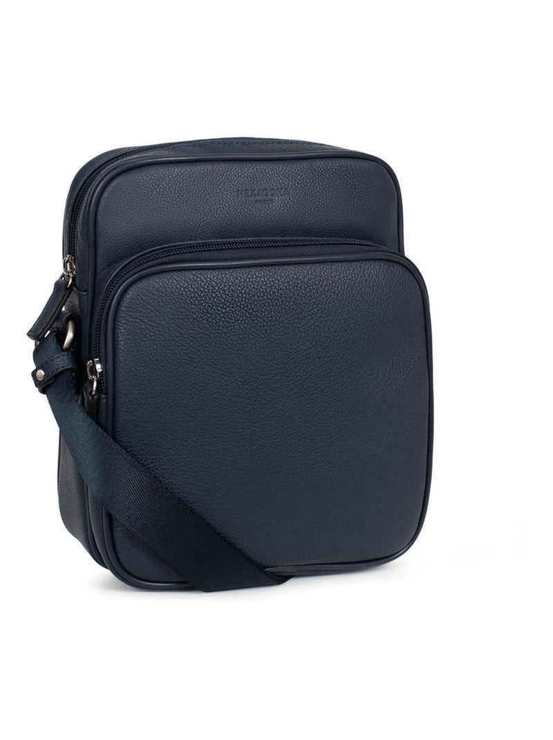 Bolsa - cuero confort hexagona Azul marino - Kiabi