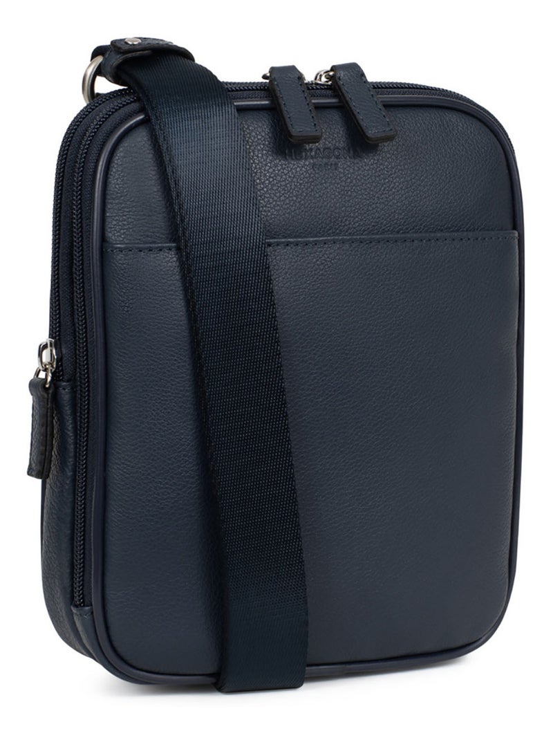 Bolsa - cuero confort hexagona Azul marino - Kiabi