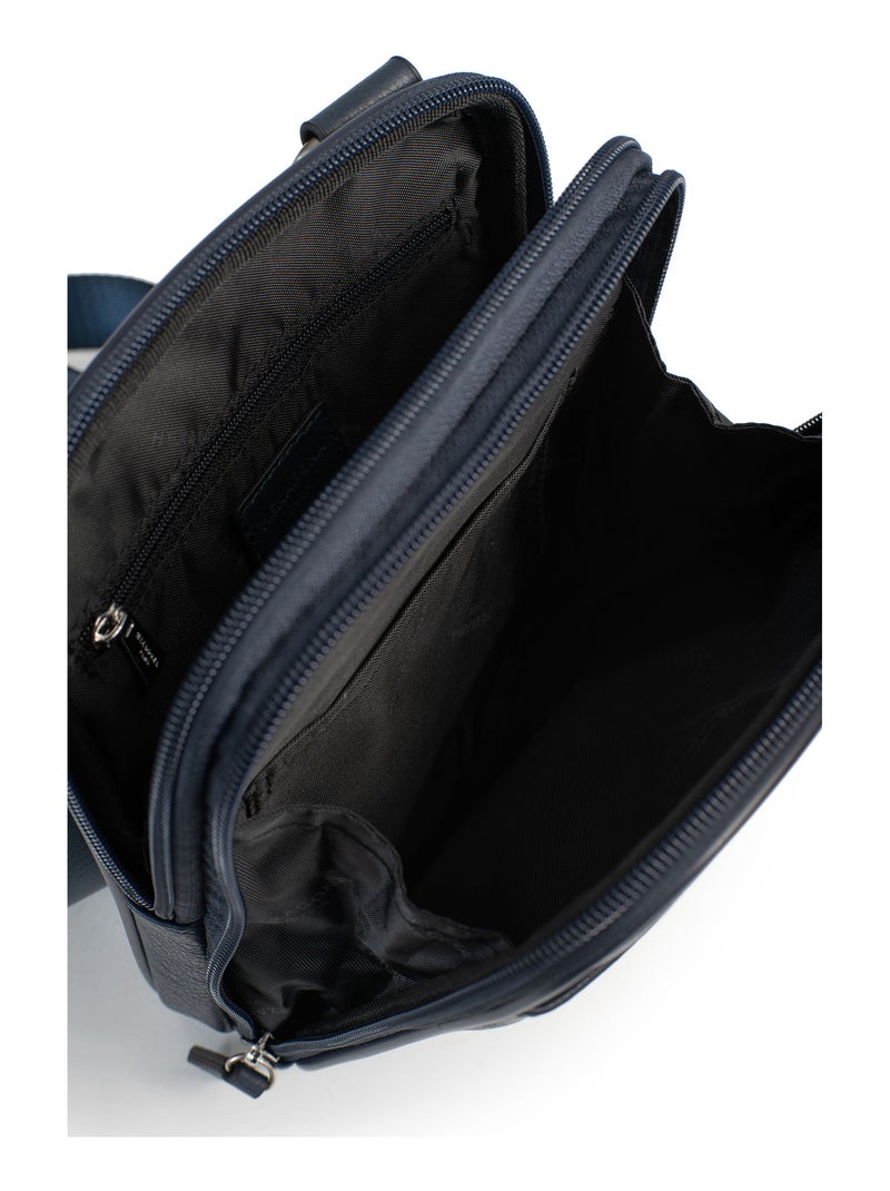 Bolsa - cuero confort hexagona Azul marino - Kiabi