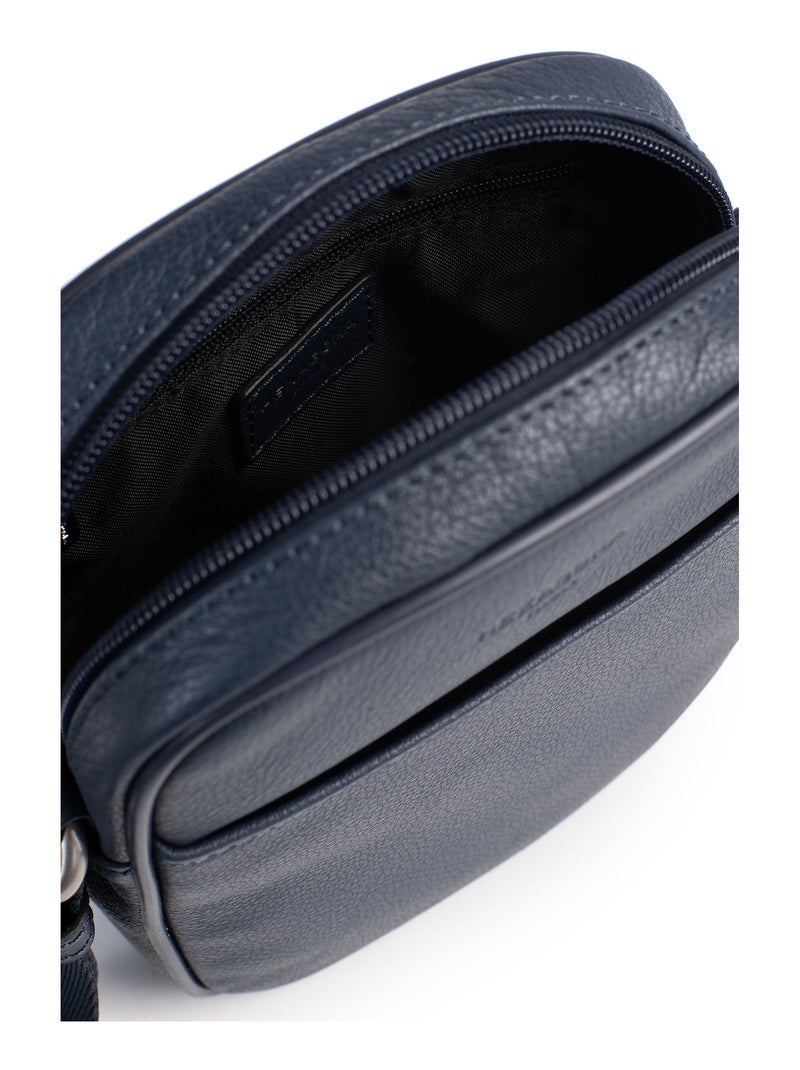 Bolsa - cuero confort hexagona Azul marino - Kiabi