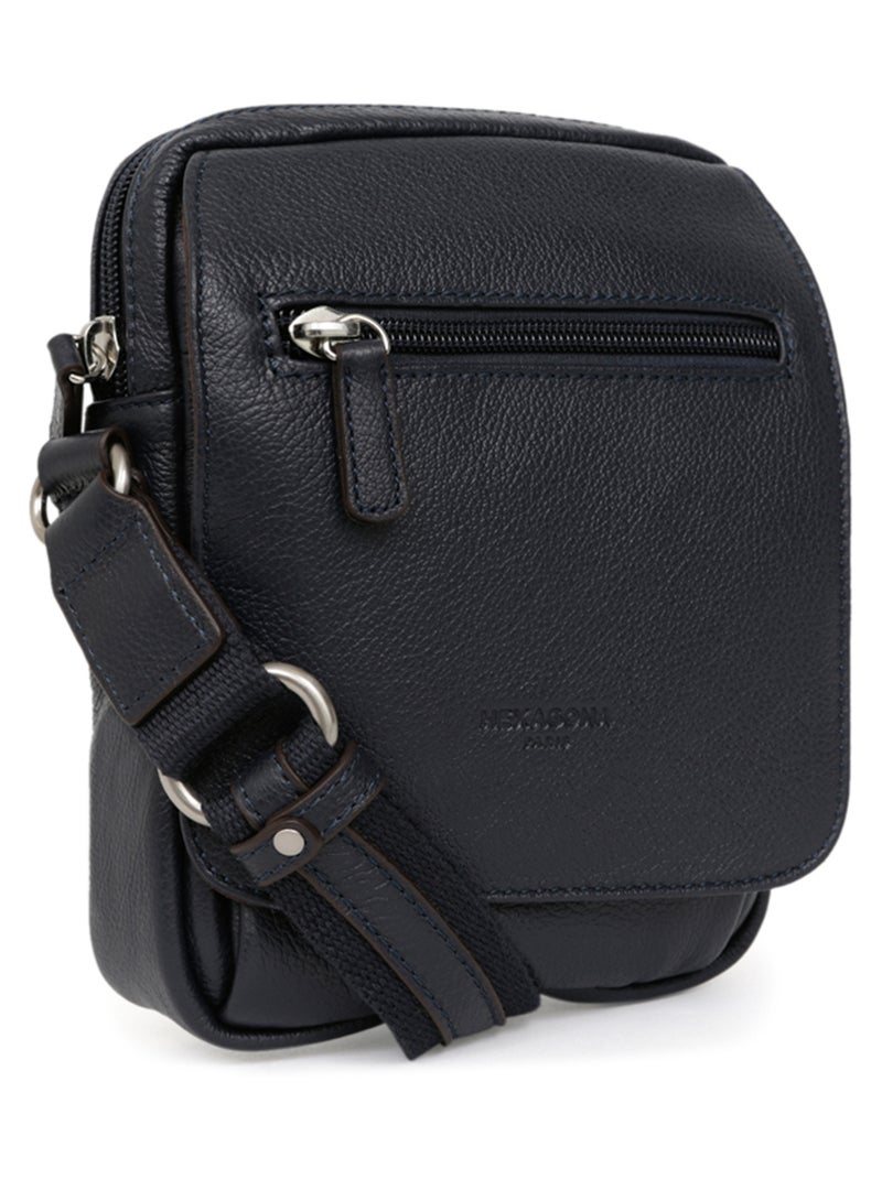 Bolsa - cuero confort hexagona Azul marino - Kiabi