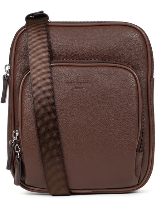 Bolsa - cuero confort hexagona - Kiabi