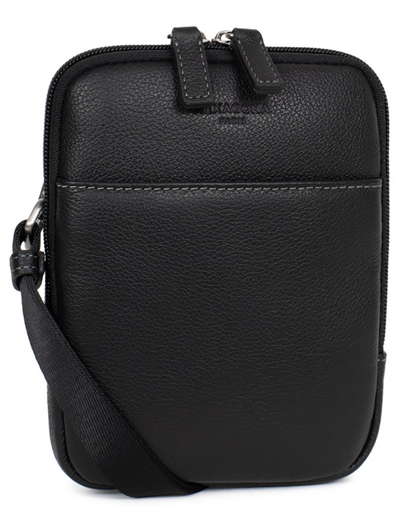 Bolsa - cuero confort hexagona Negro - Kiabi