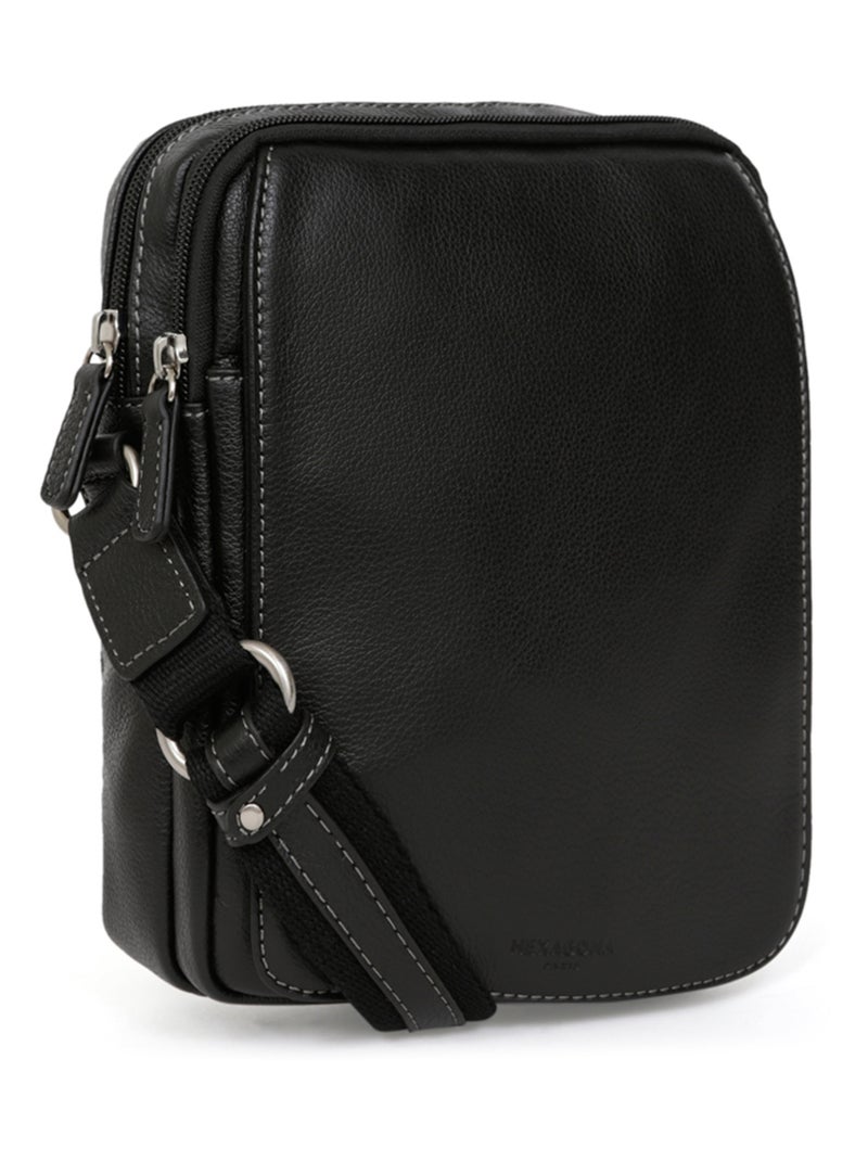 Bolsa - cuero confort hexagona Negro - Kiabi