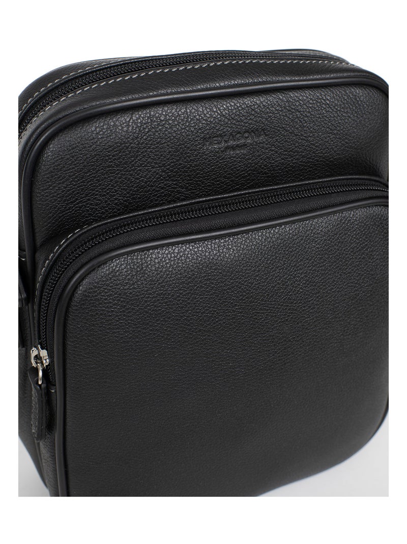Bolsa - cuero confort hexagona Negro - Kiabi