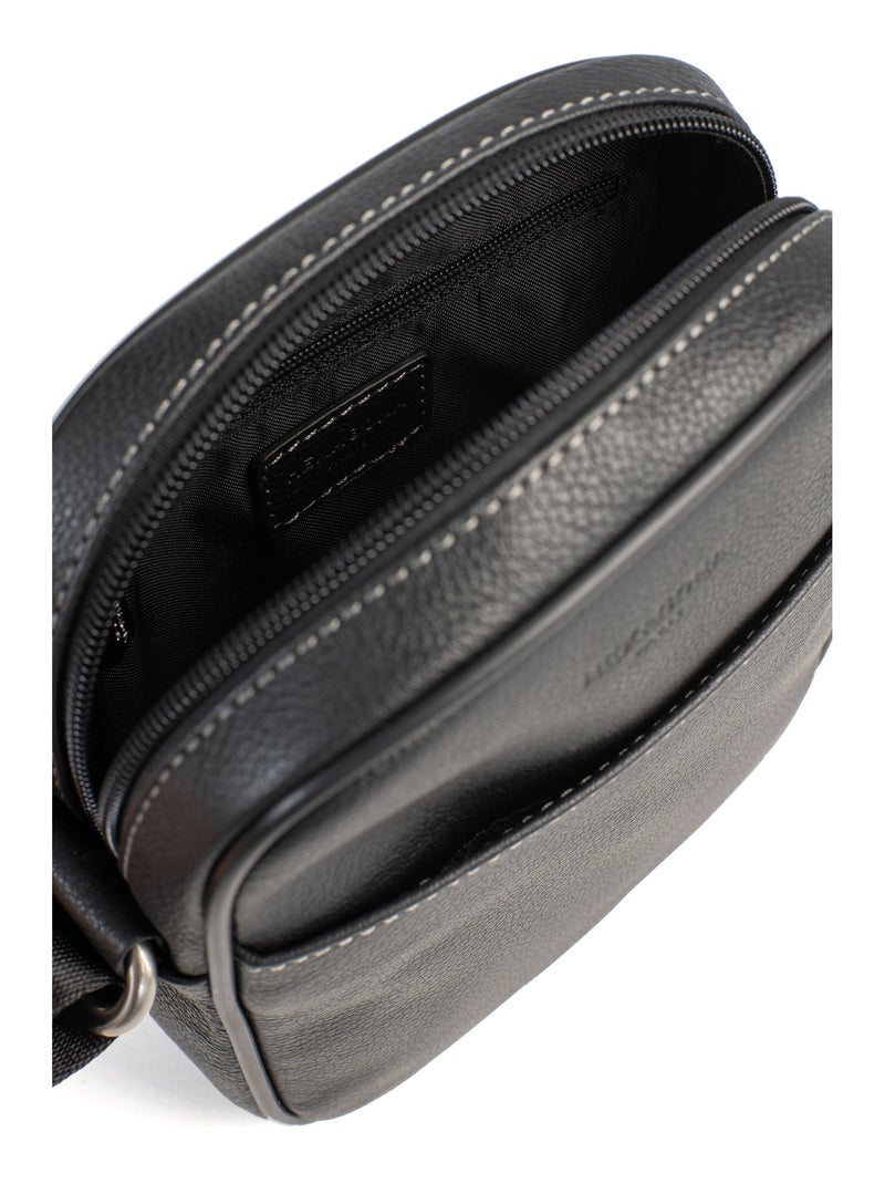 Bolsa - cuero confort hexagona Negro - Kiabi