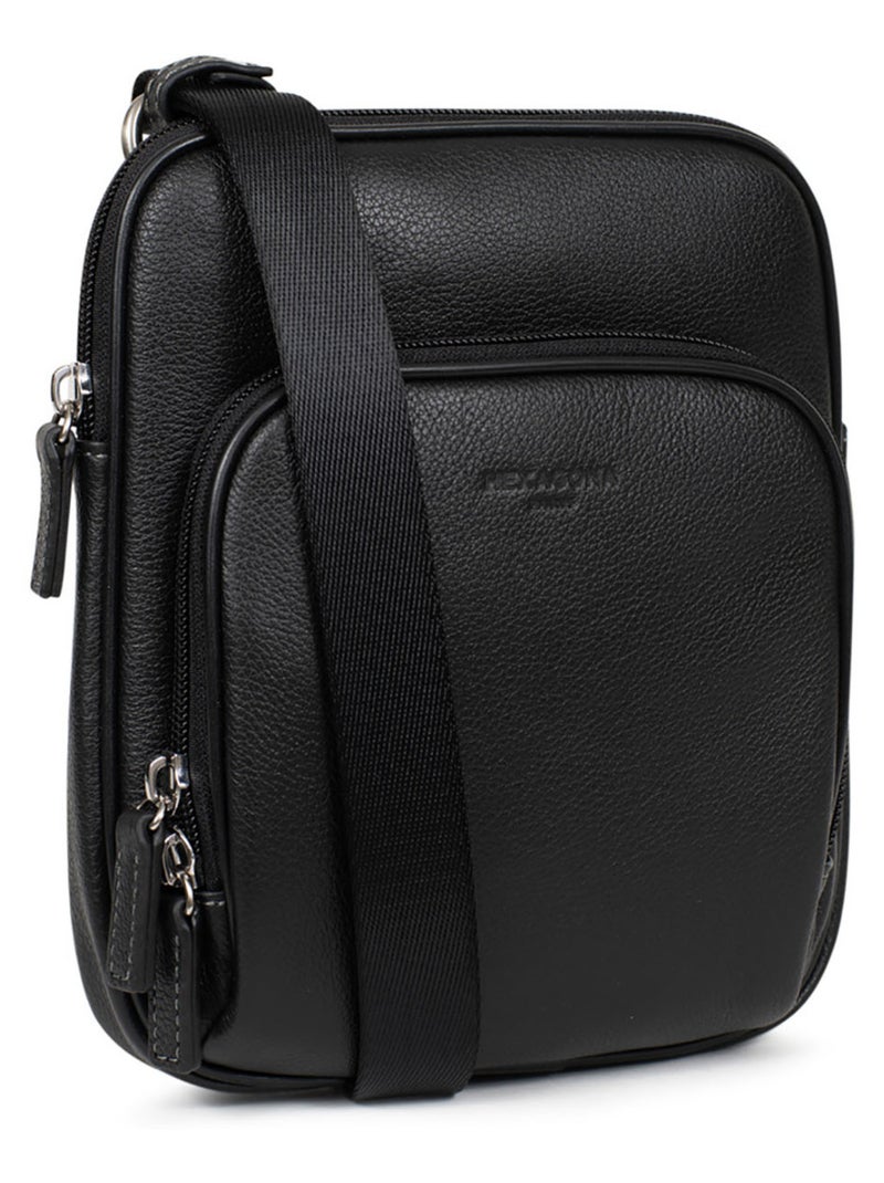 Bolsa - cuero confort hexagona Negro - Kiabi