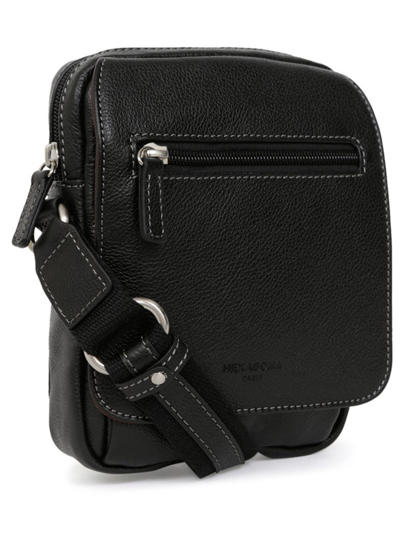 Bolsa - cuero confort hexagona Negro - Kiabi