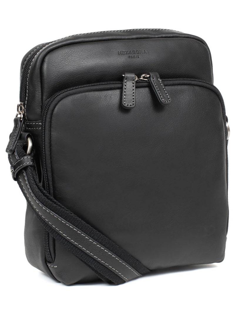 Bolsa - cuero félin hexagona Negro - Kiabi