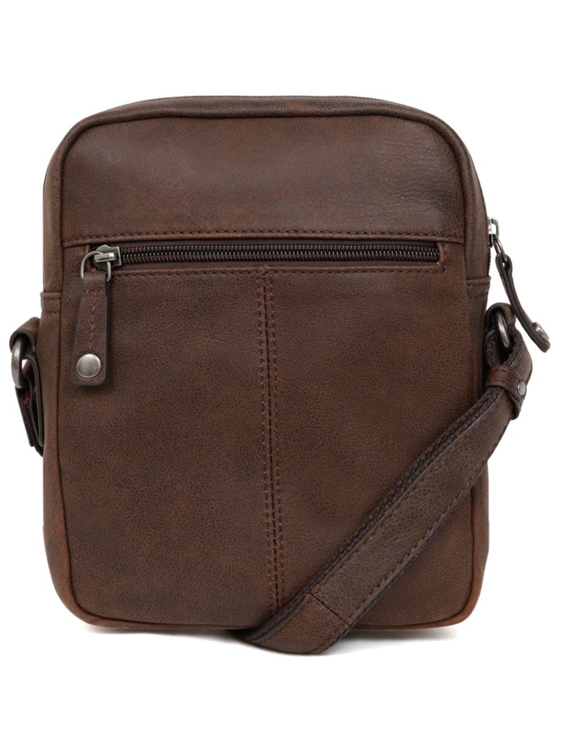 Bolsa - cuero instinct hexagona Marrón - Kiabi