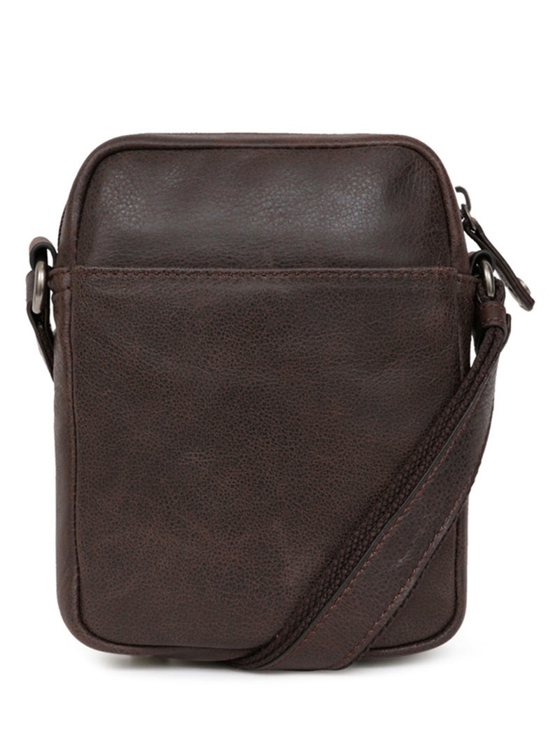 Bolsa - cuero instinct hexagona Marrón - Kiabi