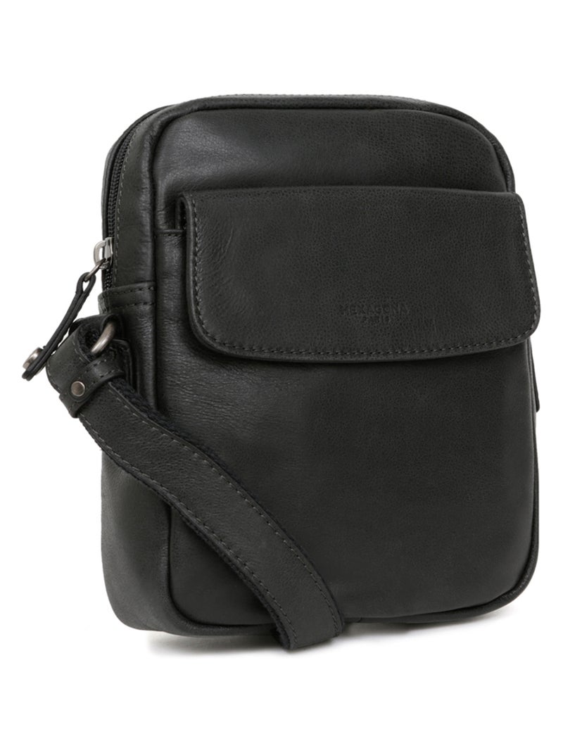 Bolsa - cuero instinct hexagona Negro - Kiabi