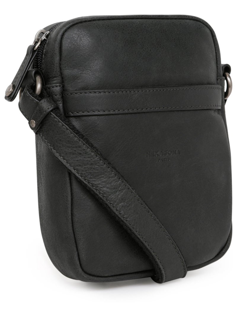 Bolsa - cuero instinct hexagona Negro - Kiabi