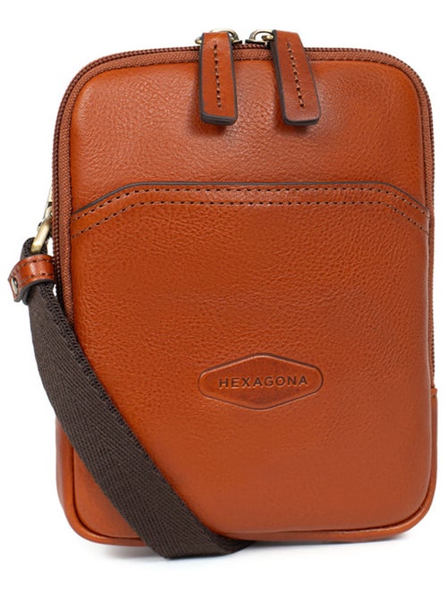 Bolsa - cuero stuart hexagona - Kiabi