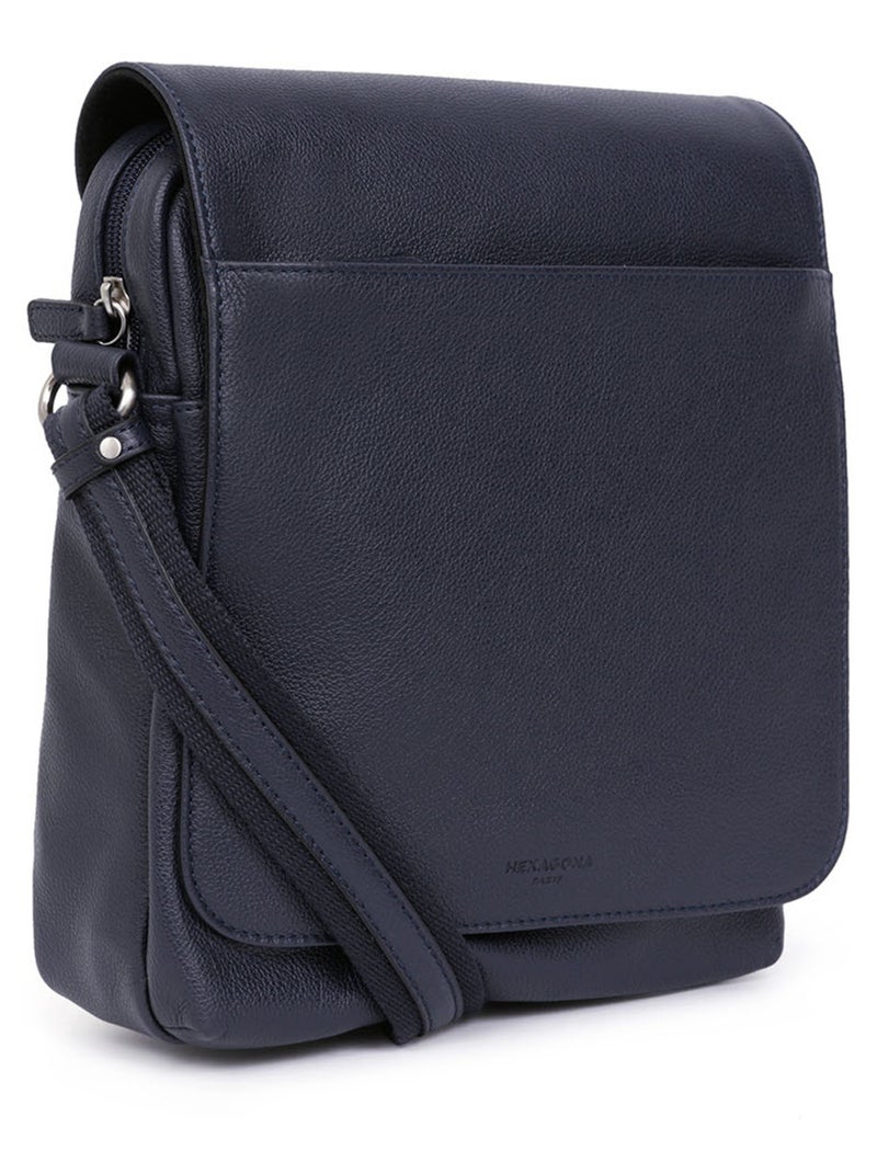 Bolsa - tableta - cuero confort hexagona Azul marino - Kiabi