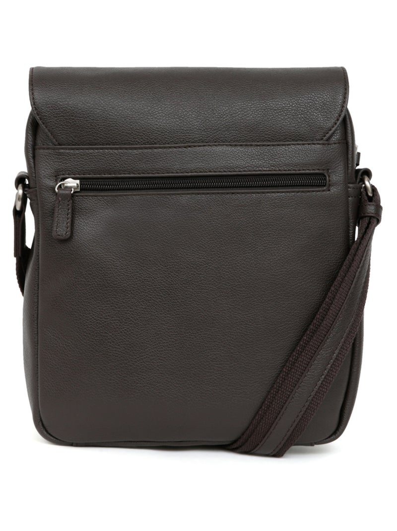Bolsa - tableta - cuero confort hexagona Marrón oscuro - Kiabi