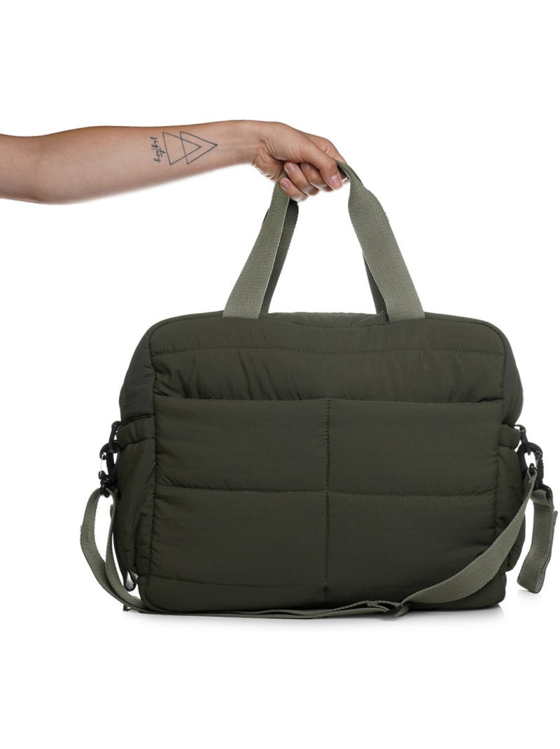 Bolsa cambiador acolchada Thermobaby Pluméa kaki con 3 bolsillos isotérmicos Verde caqui - Kiabi