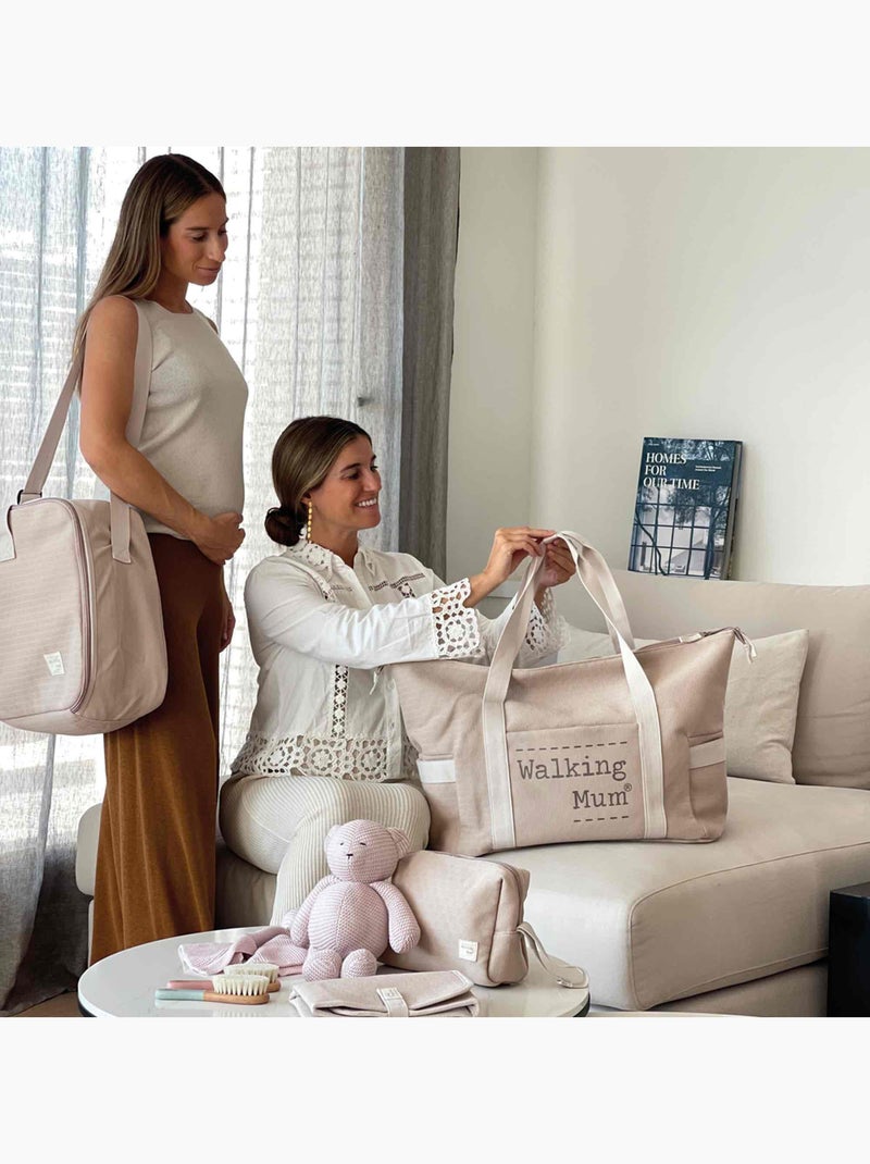 Bolsa cambiador xl bebé poliéster reciclado | Walking Mum Beige claro - Kiabi