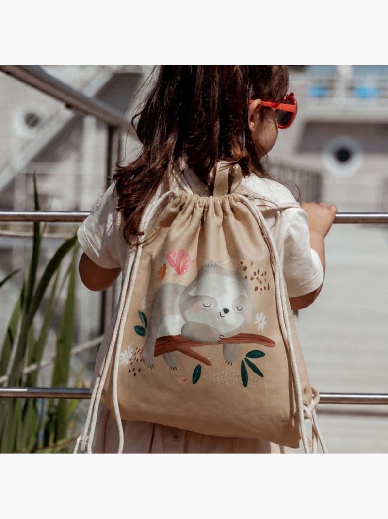 Bolsa con cordón impermeable para niños | Sassi Junior Beige - Kiabi
