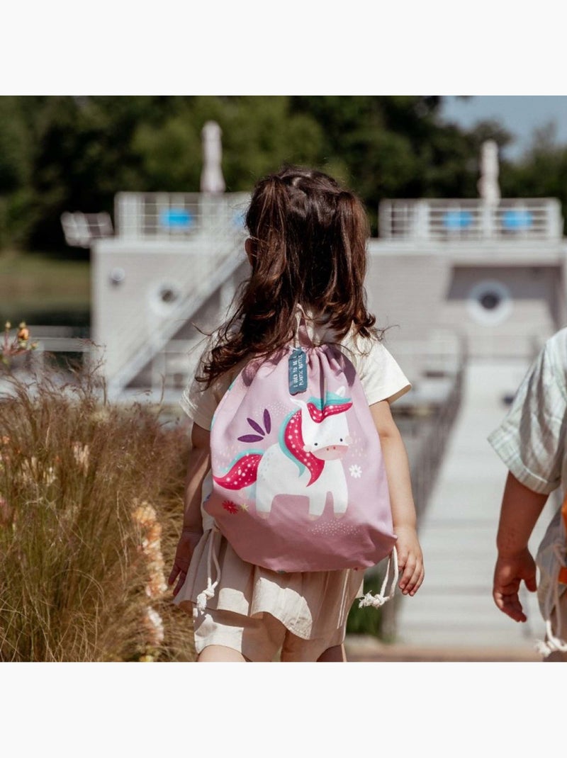 Bolsa con cordón impermeable para niños | sassi junior Rosa - Kiabi