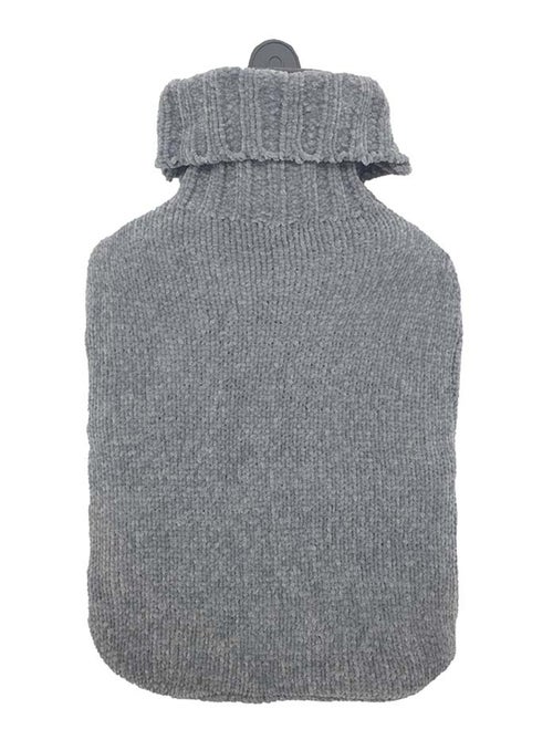 Bolsa de agua caliente con funda de chenilla - Kiabi