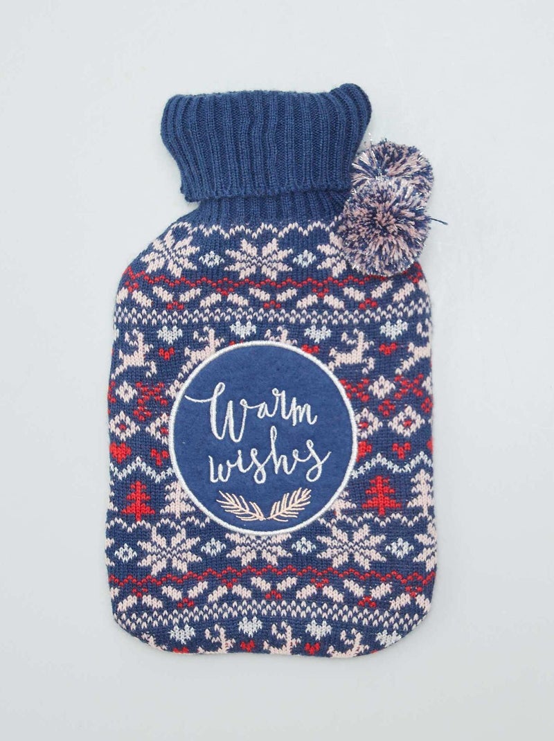 Bolsa de agua caliente 'Navidad' AZUL - Kiabi