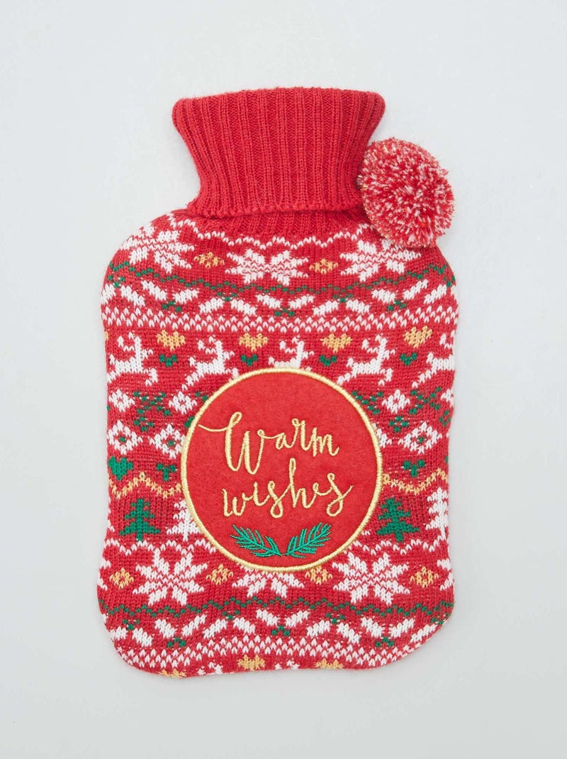 Bolsa de agua caliente 'Navidad' ROJO - Kiabi