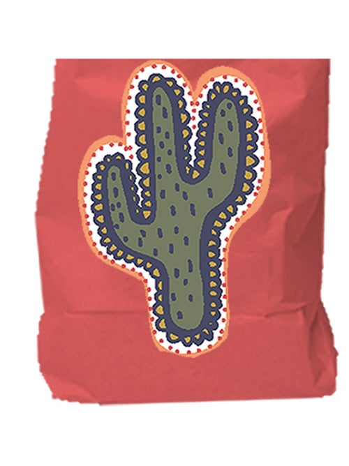 Bolsa de almacenaje de papel kraft con motivos lama y cactus – Pack de 3 – Future Home - Kiabi