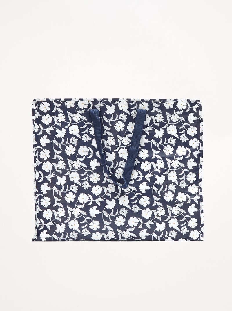 Bolsa de almacenaje estampada Azul - Kiabi